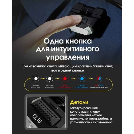 Тактический фонарь Nitecore CL10 (6-1571), изображение 8