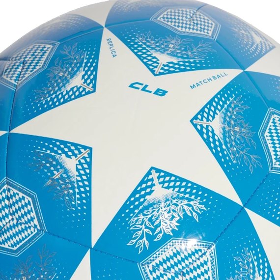 М'яч футбольний Adidas UCL CLB білий/блакитний size 5 (JH1286), зображення 3