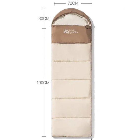 Спальный мешок с капюшоном Mobi Garden XY 2.2 NX21562008 beige (6926767316205), изображение 3