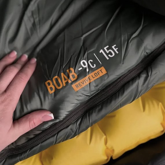 Спальный мешок Sea to Summit Boab -9C|15F, 185 см - Left Zip, Regular, Laurel Wreath Green (STS ASL043121-052007), изображение 10