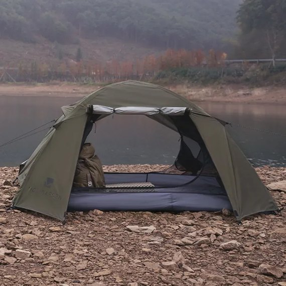 Палатка Mobi Garden Qr tent II 68D polyester (2х-местная) NX22561010 dark green (6941870595583), изображение 7