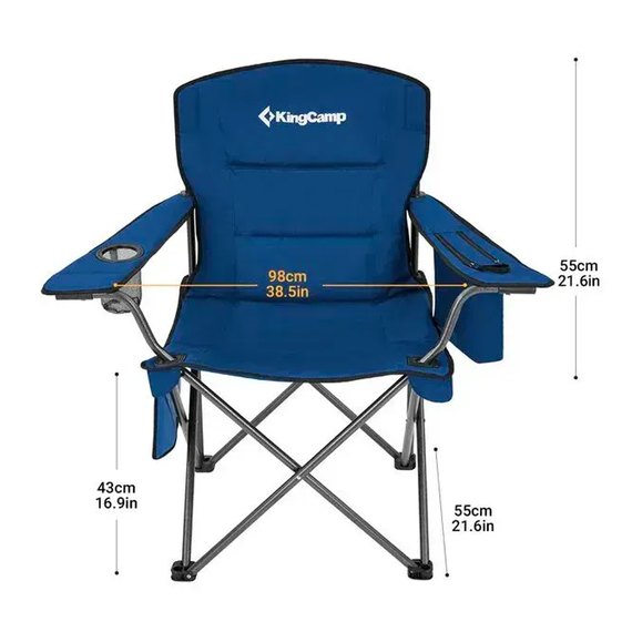Кресло раскладное KingCamp Lotus Plus Navy (KC2141_BLUE), изображение 4