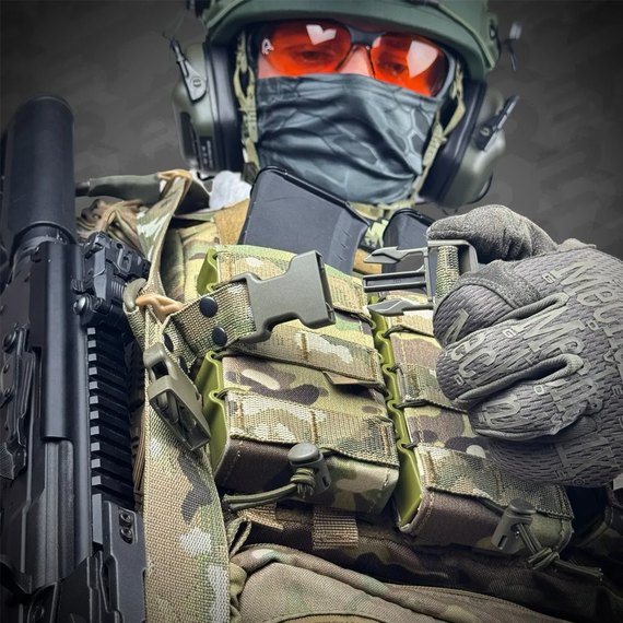 Ремень оружейный Ragnarok трёхточечный с усиленным карабином (мультикам) HEL-CARBINE-M, Цвет : Мультикам, изображение 7