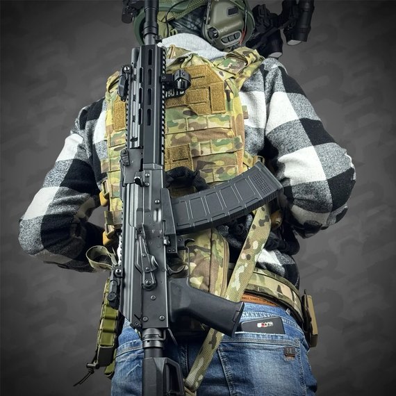 Ремень оружейный Ragnarok трёхточечный с усиленным карабином (мультикам) HEL-CARBINE-M, Цвет : Мультикам, изображение 8