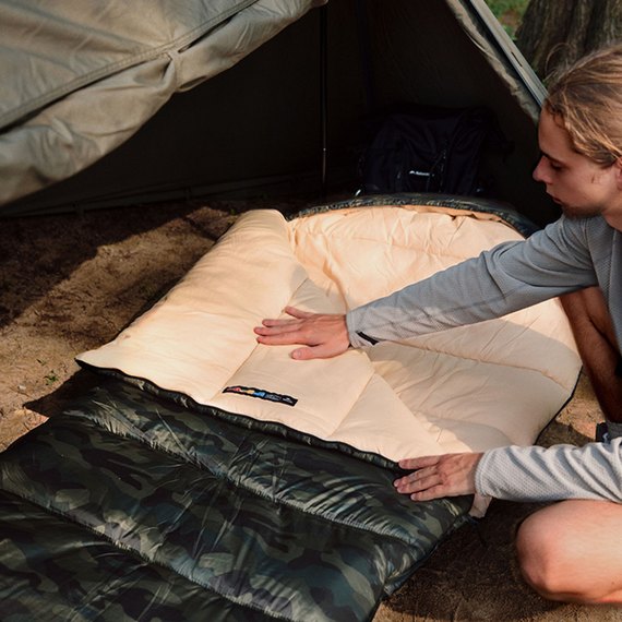 Спальный мешок Naturehike M320 CNK2350WS023 левый зеленый камуфляж (6975641889199), Сторона застежки: Левая, изображение 7