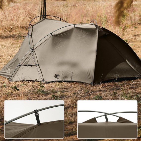 Палатка двухместная Naturehike CNK2300ZP040 коричневый (6976507661799), изображение 5