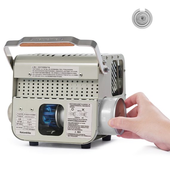 Міні-обігрівач касетний Naturehike CNK2300CW018 сірий (6976507666855), зображення 3