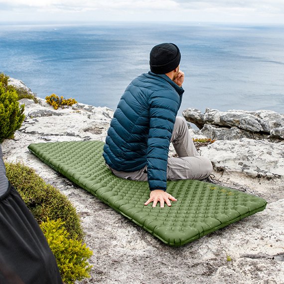Надувний килимок Naturehike CNK2450WS014 196 см з мішком для надування, зелений (6976023926778), зображення 7