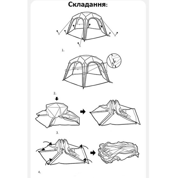 Тент для кемпинга Naturehike CNK230WS014 4.6х4 м бежевый (6927595794685), изображение 3