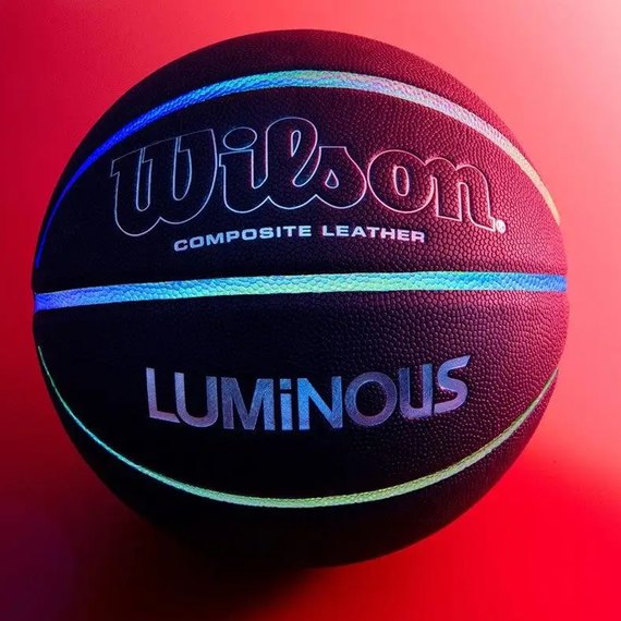 Мяч баскетбольный Wilson Luminous BSKT Iridescent Black size 7 (WTB2027XB07)
