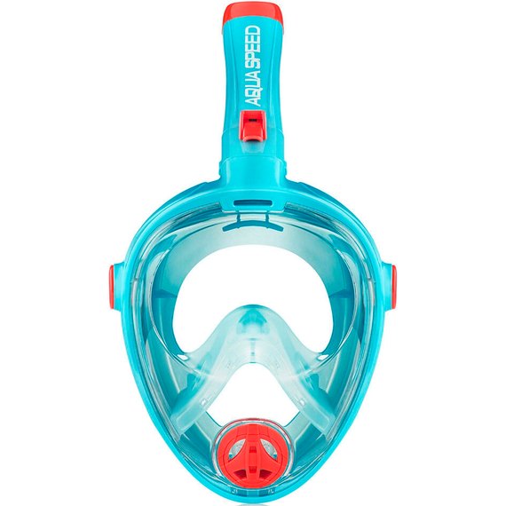 Полнолицевая маска для дайвинга Aqua Speed Spectra 2.0 KID 7080 бирюзовый, детская р. S (248-02)
