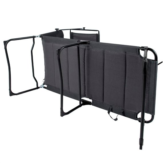 Шезлонг розкладной Bo-Camp Sun Lounger With Sunscreen 5 Positions Grey (1304492)