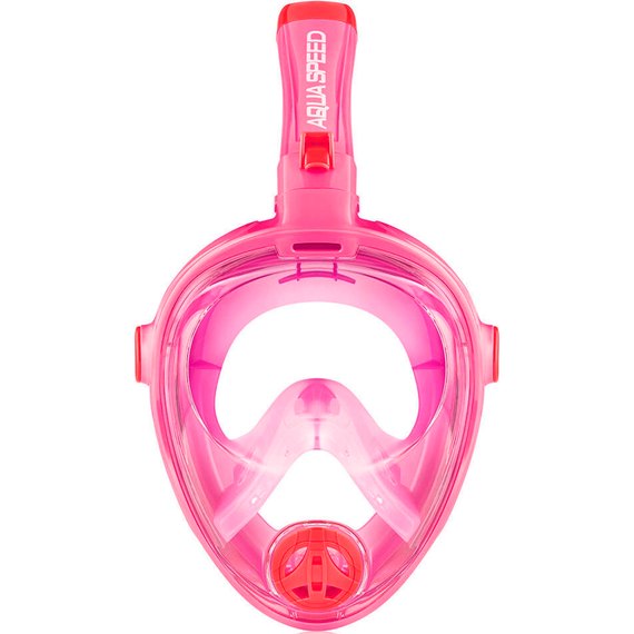 Полнолицевая маска для дайвинга Aqua Speed Spectra 2.0 KID 7081 розовый/красный, детская р. S (248-03)