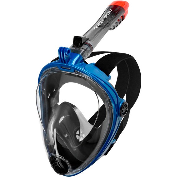 Полнолицевая маска для дайвинга Aqua Speed Spectra 2.0 9909 черный/синий р. S/M (247-10)