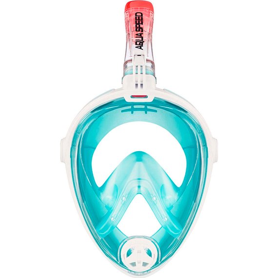 Полнолицевая маска для дайвинга Aqua Speed Spectra 2.0 7071 голубой/белый р. S/M (247-02)