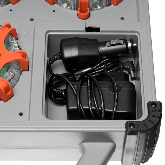 Набір професійних ліхтарів Mactronic X-Flare (30 Lm) Red/Blue/Amber Recharg 12/220V (PSD0112)