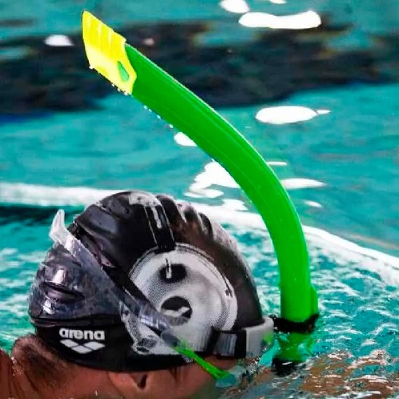 Трубка для плавания Arena Swim Snorkel PRO III салатовый OSFM (004826-605)