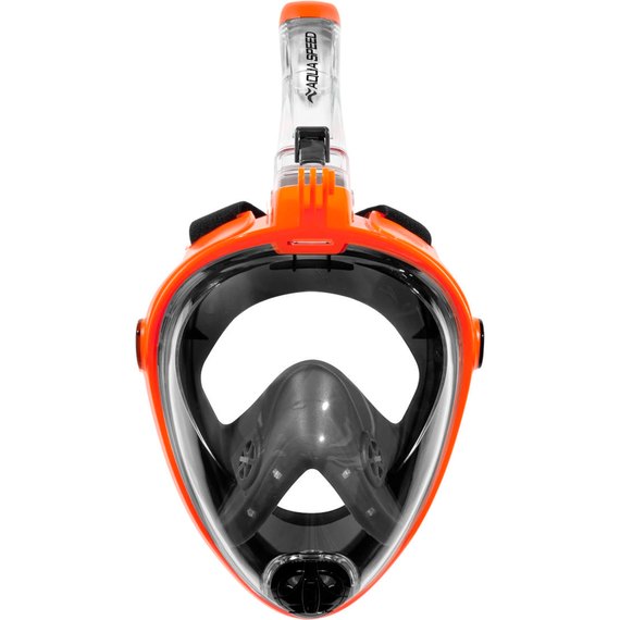 Повнолицева маска для дайвінгу Aqua Speed ​​Spectra 2.0 9915 чорний/помаранчевий S/M (247-75)