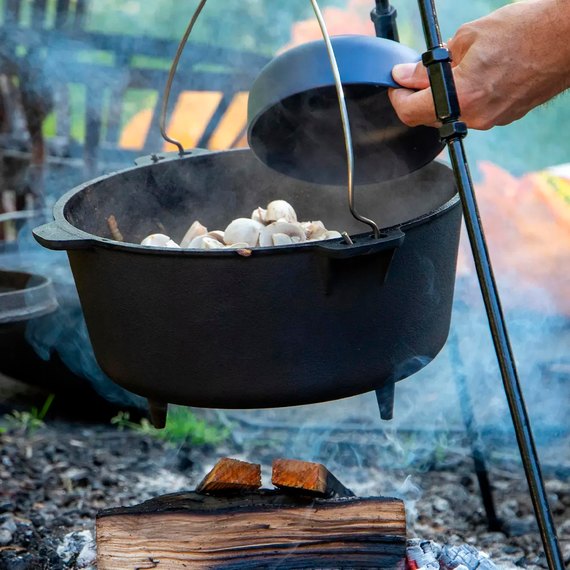 Казан з кришкою Bo-Camp Dutch Oven Cast Iron 31 cm/5 L Black (2122410)