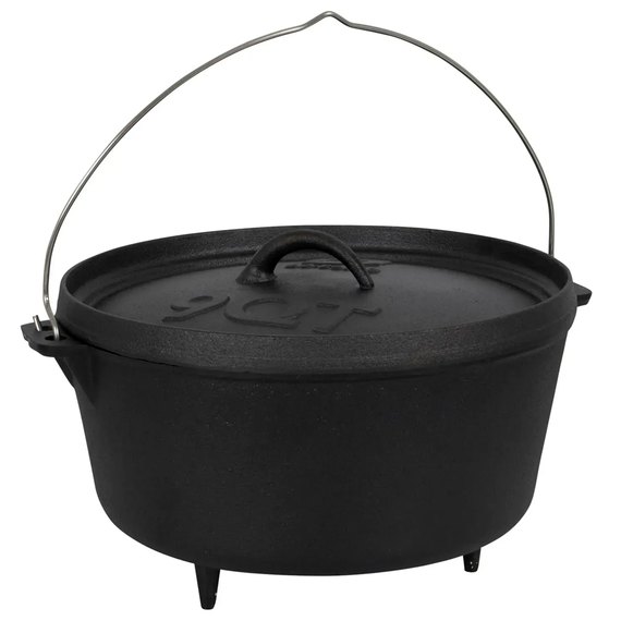 Казан с крышкой Bo-Camp Dutch Oven Cast Iron 31 cm / 7.1 L Black (2122415)