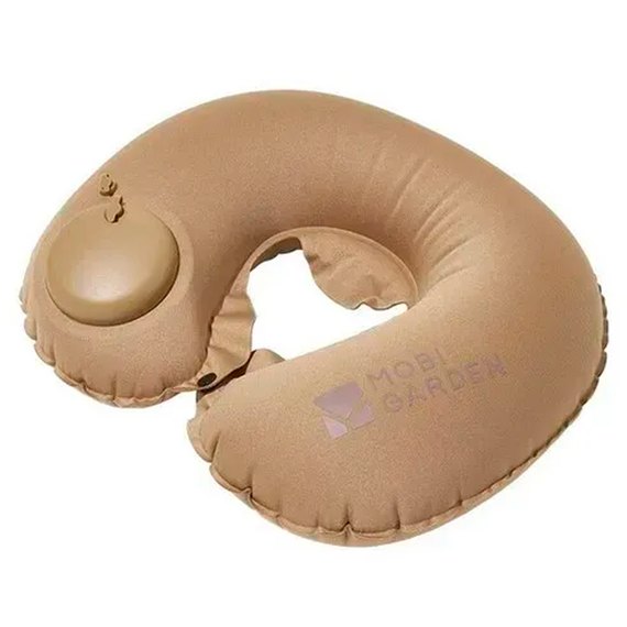 Подушка подголовник с насосом Mobi Garden NX22663028 sand (6941870590489)