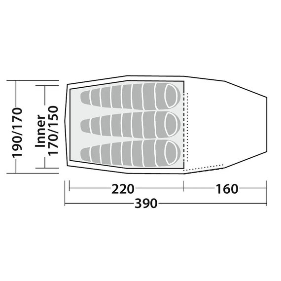 Палатка трехместная Robens Sage 3 Pro (130401)