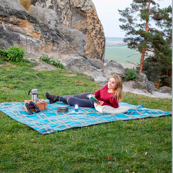 Коврик для пикника Uquip Scotty XXL Petrol/Grey (243103)