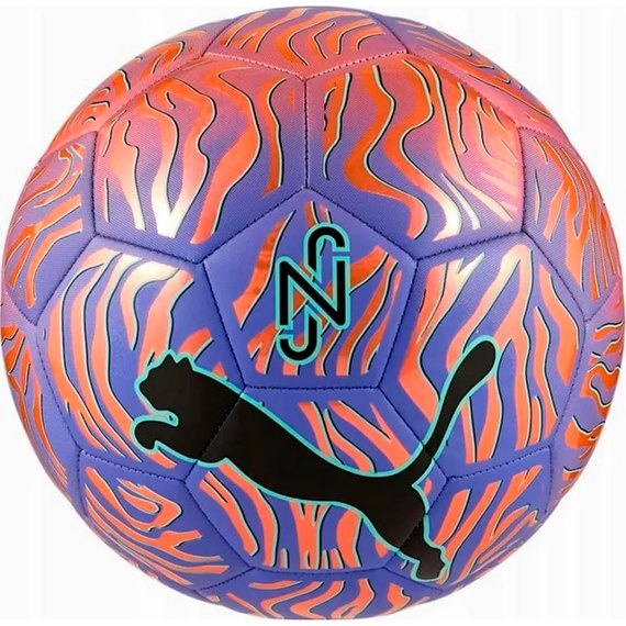 Мяч футбольный Puma Neymar JR Graphic ball фиолетовый/оранжевый size 5 (084678-01)