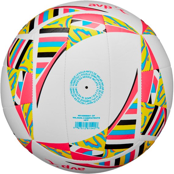 М'яч волейбольний Wilson AVP Movement VB New White/Pink/Yellow OF size 5 (WV4008001XBOF)