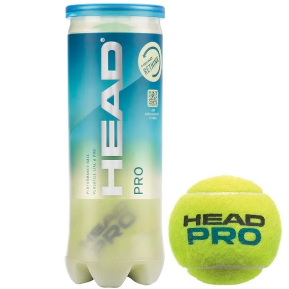 М'ячі для великого тенісу Head PRO 3 шт/уп (571603)М'ячі для великого тенісу Head PRO 3 шт/уп (571603)