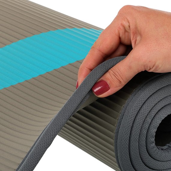 Коврик для тренировок LiveUp NBR Sports MAT серый 185x80x1 см (LP8228)