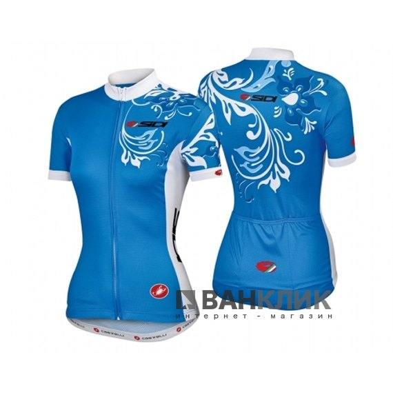 Велофутболка женская Sidi Diva Jersey No.2144 Light Blue XL ЦБ0001048