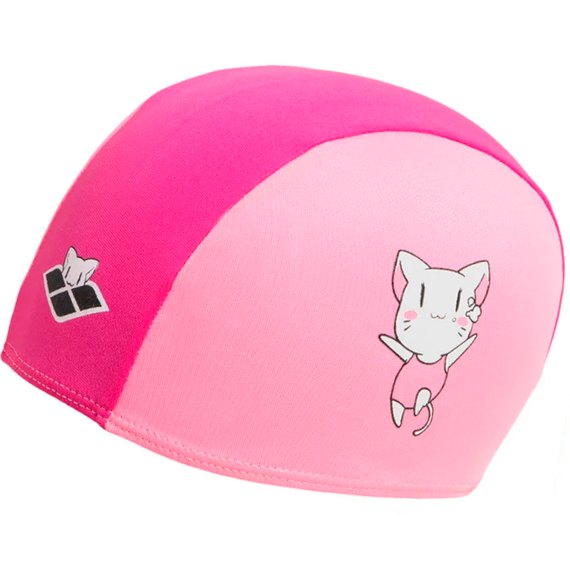 Шапочка для плавания Arena Friends Kids Poliester Cap детская, розовая (003994-910)