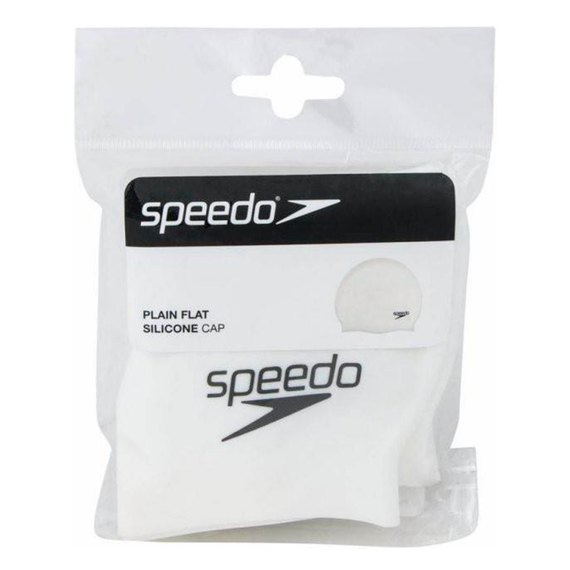 Шапочка для плавання Speedo Flat Silicone Cap AU доросла, біла (8-709910010)