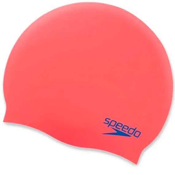 Шапочка для плавання Speedo Plain Moud Silc Cap JU дитяча, червоний/синій (8-70990H200)