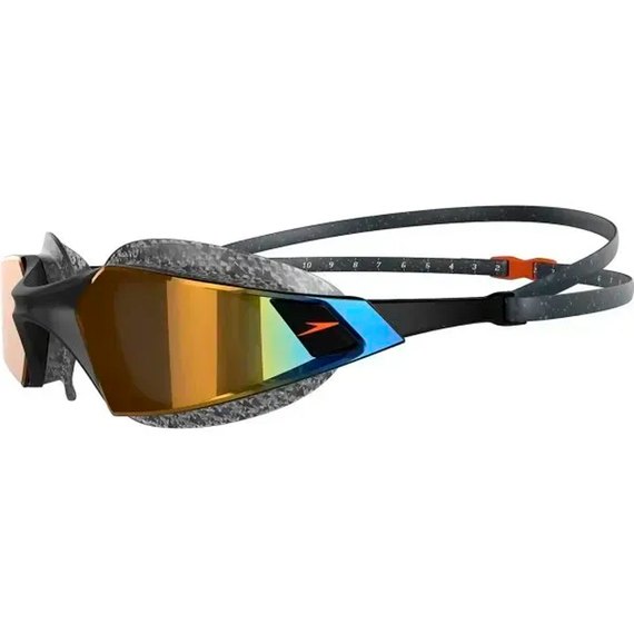 Окуляри для плавання Speedo AquaPulse Pro Mirror GOG AU дорослі, чорний/золотий OSFM (8-12263F982), зображення 2