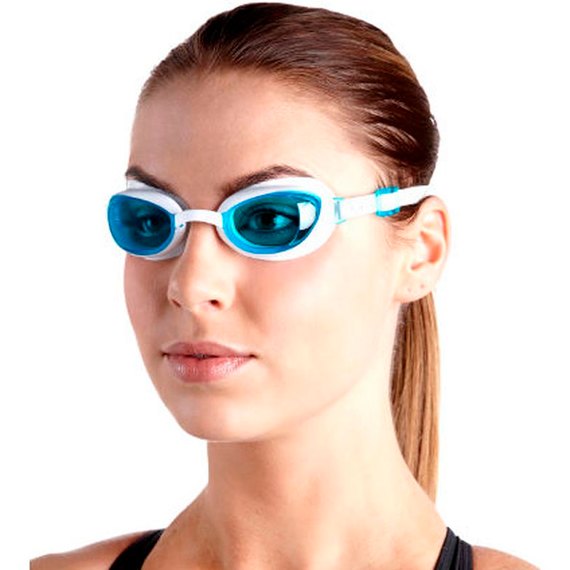 Окуляри для плавання Speedo AquaPure GOG AF дорослі, білий/блакитний OSFM (8-090044284), зображення 3