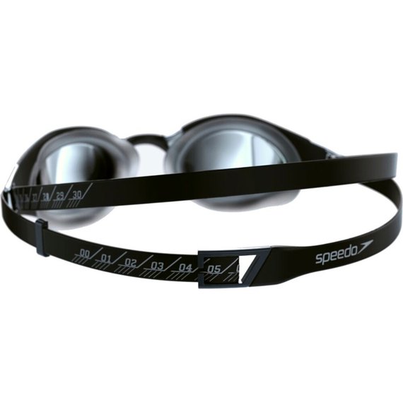 Очки для плавания Speedo FastSkin Hyper Elite взрослые, черный/серебристый OSFM (8-12818F976), изображение 2