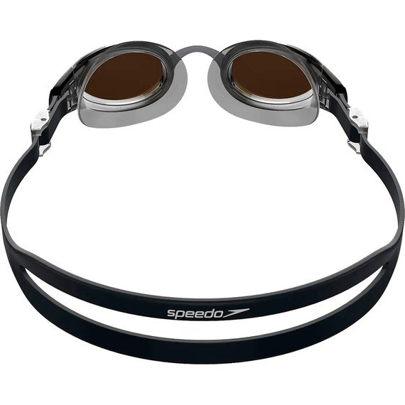 Очки для плавания Speedo Mariner Pro MIR GOG AU взрослые, черный/серый One Size (8-00237314554), Цвет : Чёрный, изображение 3