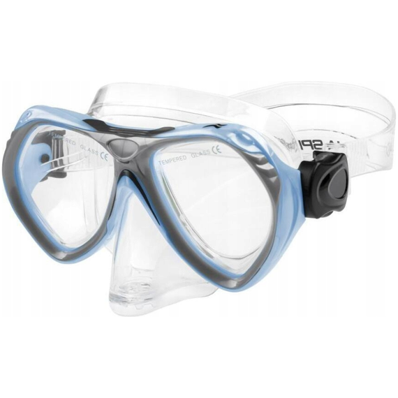 Маска и трубка для плавания Aqua Speed Aura + EVO 9945 голубой, детская One Size (605-02), Цвет : Голубой, изображение 2