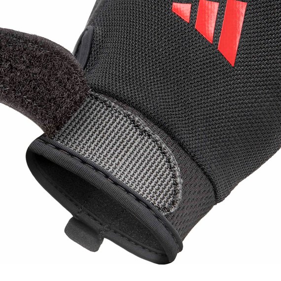 Рукавички для залу Adidas Essential Training Gloves чорний/червоний XS (ADGB-15000RD), Розмір: XS, Колір: Чорний/Червоний, зображення 4
