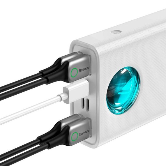 Повербанк Baseus Amblight Digital Display Fast Charge 30000 mAh 65W White (6932172613617), Цвет : Белый, изображение 5
