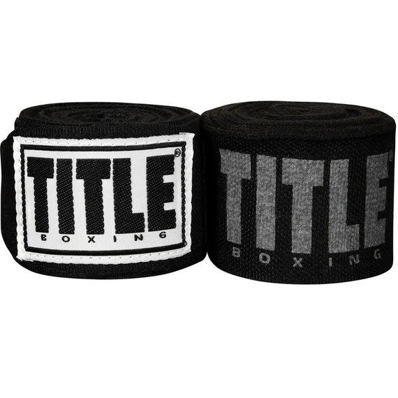 Бинты боксерские Title Boxing Power-Flex Elite 180" 4.5 м Black (TPFHW BK)