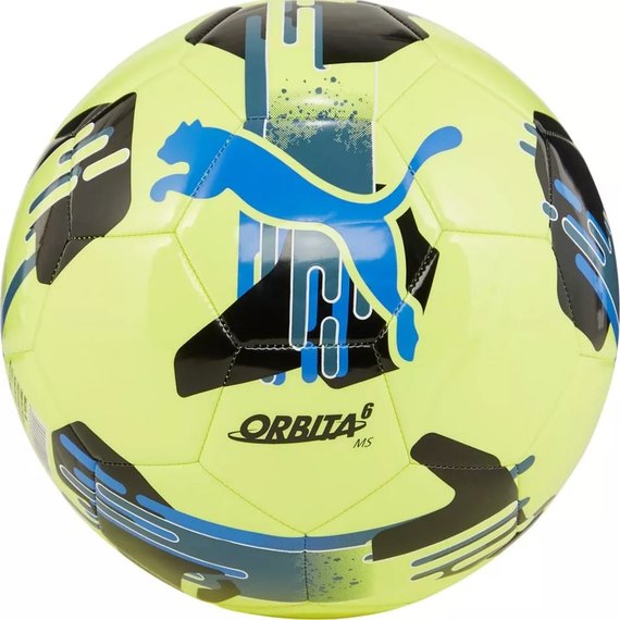 М'яч футбольний Puma Orbita 6 MS жовтий/чорний/синій size 5 (084335-08)