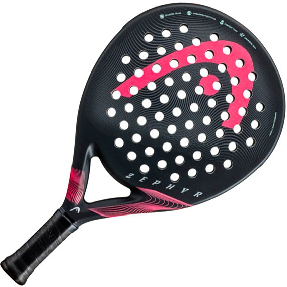 Ракетка для падел тенісу Head Zephyr 2023 Black/Pink (225033), зображення 2