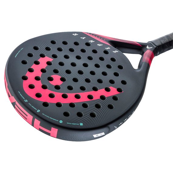 Ракетка для падел тенісу Head Zephyr 2023 Black/Pink (225033), зображення 3