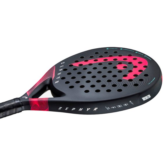 Ракетка для падел тенісу Head Zephyr 2023 Black/Pink (225033), зображення 4