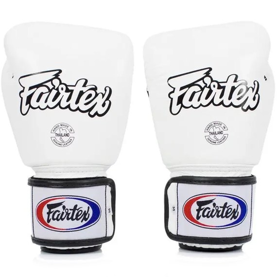Боксерські рукавички Fairtex BGV1 White 12 ун (BGV1_12oz_White), Вага: 12 унцій, Колір: Білий, зображення 2