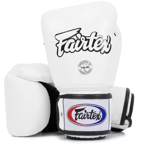 Боксерські рукавички Fairtex BGV1 White 14 ун (BGV1_14oz_White), Вага: 14 унцій, Колір: Білий, зображення 5