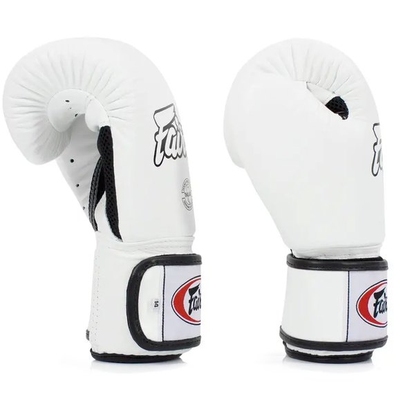 Боксерські рукавички Fairtex BGV1 White 14 ун (BGV1_14oz_White), Вага: 14 унцій, Колір: Білий, зображення 4